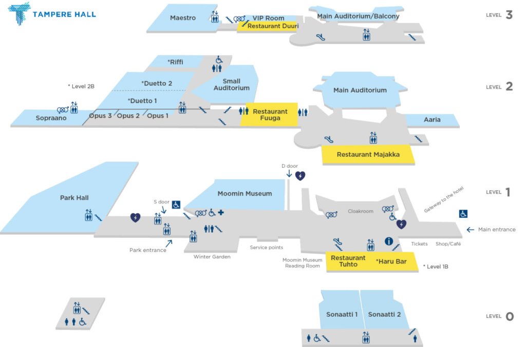 Tampere Hall floor plan